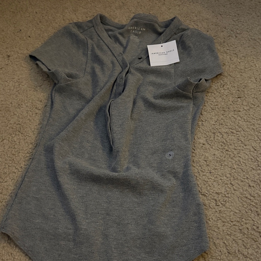 American Eagle Outfitters Heather Gray Bodysuit new with tags!